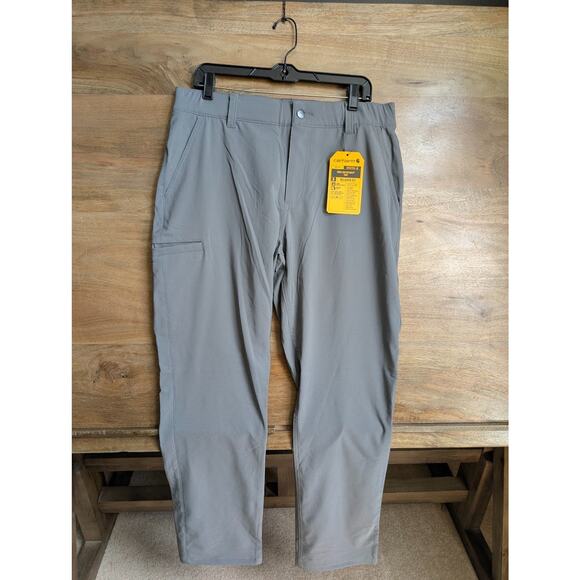 Carhartt Force Sun Defender Pants Men's Size M TALL Gray Relaxed Fit - Picture 1 of 4